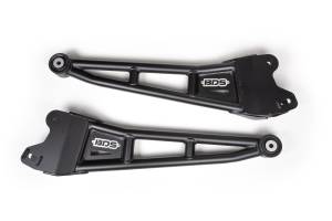 BDS Suspension Upgrade those weak factory stamped arms on your 2014-2026 Ram 2500 or 2013-2024 Ram 3500 with the BDS heavy duty Radius Arm upgrade. Add strength, functionality, and styling when you upgrade to the BDS tubular steel Radius Arms for your