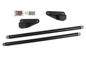 BDS Suspension Replace that old worn out short arm system with a new BDS true 4-Link Long Arm! This long arm system will provide a more stable feeling in the steering wheel both on and off road. If you want real flex, then a long arm system is the only wa