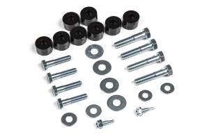 BDS Suspension Prevent tire rub on your 2008-2016 Ford F250 or F350 Super Duty by installing a set of 3/4 inch front bumper spacers by BDS Suspension. The front bumper spacer kit is an easy bolt-on solution that will move your front bumper forward 3/4"