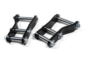 BDS Suspension Increase the ride height and stance of your 2019-2023 Ford Ranger with the BDS 1-inch Lift Rear Shackle Kit. Designed to work with stock or lifted applications, this replacement shackle kit is designed for increased strength and improved