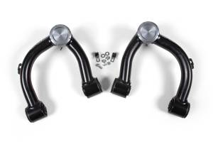 BDS Suspension Increase wheel travel by upgrading the stock OE upper control arms (UCA) on your 2020-2023 Ford Ranger with cast steel OE steering knuckles to BDS performance arms. Specially designed for leveled and lifted applications, these arms are b