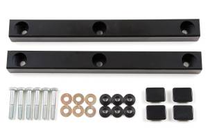 BDS Suspension Maintain proper driveline angles on your 1987-1995 Jeep Wrangler YJ by installing a BDS Transfer Case Drop Kit. These new kits utilize 1-piece steel tube spacers to drop the t-case to reposition the transfer case output shaft on lifted a