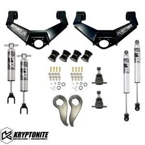 KRYPTONITE STAGE 4 LEVELING KIT WITH FOX 2.5 HTO SHOCKS 2011-2019