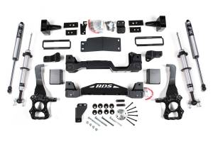 BDS Suspension Prepare to get your 2015-2020 Ford F150 4WD truck dirty after installing a 6-inch lift kit with FOX 2.0 struts by BDS Suspension. Designed to improve stance the BDS 6 inch lift kit with FOX 2.0 front struts give more capability off-road.
