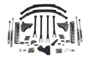 BDS Suspension Go big with the BDS Suspension 8-inch lift kit and 4-link conversion for your 2011-2016 Ford Super Duty F250 and F350 diesel truck. Designed to improve stance, performance, and capability, this kit includes everything necessary to set yo