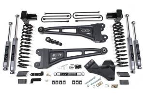 BDS Suspension Improve the ride on your Ford F350 Dually Super Duty diesel truck with this 4-inch radius arm lift kit from BDS Suspension. Designed to improve stance, performance, and capability, this kit includes everything necessary to set your duall