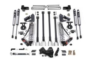 BDS Suspension Maximize the capability of your dual rear wheel Ford F350 Super Duty diesel powered truck with this 4-inch lift kit with 4-Link and FOX 2.5 Performance Elite Coil-over conversion from BDS Suspension. Designed to improve stance, performan