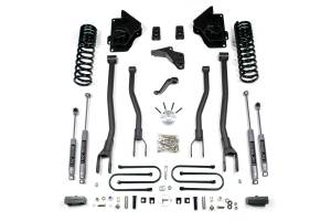 BDS Suspension Built to outperform, BDS Suspension engineered a 4-inch lift kit with 4-Link conversion for your 2013-2018 RAM 3500 gas powered truck that will surely impress. Designed to improve stance, performance, and capability, this kit includes ev