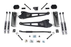 BDS Suspension Level out and take your 2014-2018 and 2025 RAM 2500 diesel powered truck with this 3-inch radius arm lift kit from BDS Suspension. Designed to improve stance, performance, and capability, this kit includes everything necessary to set you