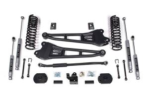 BDS Suspension Level out and take your RAM 2500 diesel powered truck with this 3-inch radius arm lift kit from BDS Suspension. Designed to improve stance, performance, and capability, this kit includes everything necessary to set your truck up right wi