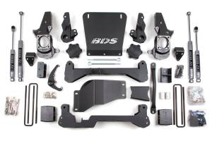 BDS Suspension Designed to improve stance, performance, and capability, the BDS 6-inch lift kit for the 2001-2010 Chevy Silverado and GMC Sierra 2500 HD 4WD is a must have upgrade. For maximum ground clearance, BDS designed a No Torsion Bar Drop System