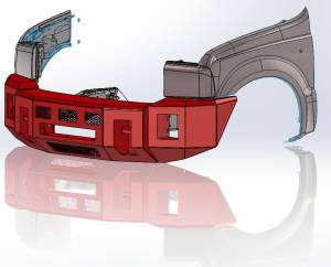 Kelderman - 1999-2004 Ford Super Duty & Excursion Alpha Series Front Bumper - Image 5