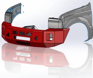 Kelderman - 1999-2004 Ford Super Duty & Excursion Bravo Series Front Bumper - Image 3