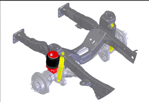 2005-2010 Ford Super Duty 4X4 2-Stage Front Air Suspension