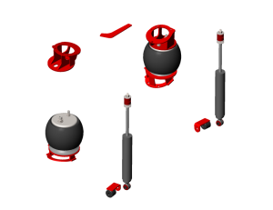 2014+ Ram 2500 4X4 2-Stage Front Air Suspension