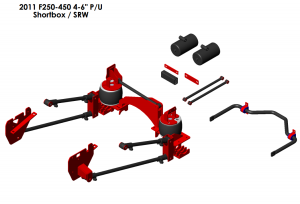 Kelderman - 2015-2016 Ford F-450 Pickup 4X4 4-6″ Rear Air Suspension - Image 2