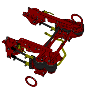 Kelderman - 2017-2022 Ford F-600 Chassis Cab 4-Link Rear Air Suspension - Stock Height - Image 4