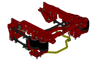 2017-2022 Ford F450-550 Chassis Cab 4-Link Rear Air Suspension - 2.5″ Lowering Kit