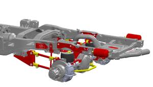 2023+ FORD F-250/350/450 4X4 P/U 4-Link Rear Air Suspension - Stock Height