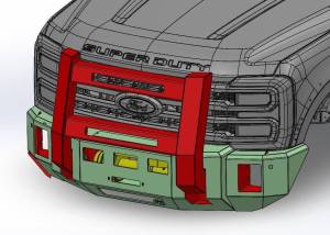 Kelderman - 2023+ Ford Super Duty Commander Grille Guard - Image 2