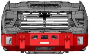 Kelderman - 2024+ Chevrolet Silverado 2500/3500 Alpha Series Front Bumper - Image 3