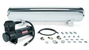 Air Lift 4 Gal. Polished Tank w/ Viair 444b Blk Compressor (Incl. Fittings & Mounting Hardware) - 27806