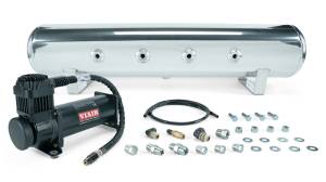 Air Lift 4 Gal. 7-Port Tank w/ Viair 444b Blk Compressor (Incl. Fittings & Mounting Hardware) - 27807