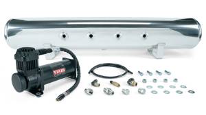Air Lift 5 Gal. Polished Tank w/ Viair 444b Blk Compressor (Incl. Fittings & Mounting Hardware) - 27808
