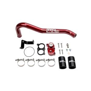 Wehrli 2006-2010 LBZ/LMM Duramax Top Outlet Billet Thermostat Housing and Upper Coolant Pipe Kit