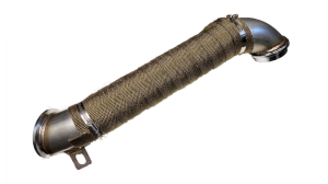 DHD 300-324 3" Stainless Tube LLY LBZ LMM Duramax Downpipe w/Heat Wrap