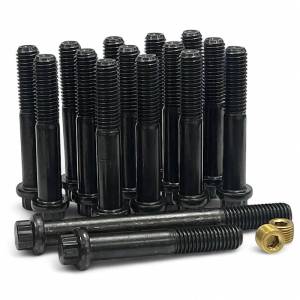 Dirty Hooker Diesel - DHD Duramax High Flow Lo-Pro Manifold 12pt Chromoly Bolt Kit 60mm - 300-123-BK - Image 1