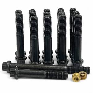 Dirty Hooker Diesel - DHD Duramax High Flow Lo-Pro Manifold 12pt Chromoly Bolt Kit 60mm - 300-123-BK - Image 2