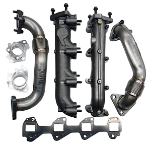 Dirty Hooker Diesel - DHD Duramax High Flow Lo-Pro Manifold & Up Pipe Bundle 2001-2004 LB7 - 300-123K - Image 2