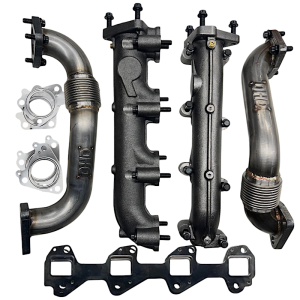 Dirty Hooker Diesel - DHD Duramax High Flow Lo-Pro Manifold & Up Pipe Bundle 2001-2004 LB7 - 300-123K - Image 1