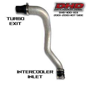 Dirty Hooker Diesel - DHD Aluminum 3" Hot Side Intercooler Pipe Kit 2001-2010 Duramax 6.6L - 400-103 - Image 3