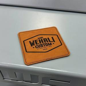 Wehrli Custom Fabrication - WCFab Custom Leather Drink Coaster - WCF100145 - Image 2