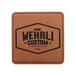 Wehrli Custom Fabrication - WCFab Custom Leather Drink Coaster - WCF100145 - Image 1