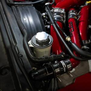 Wehrli Custom Fabrication - WCFab 2017-2026 Powerstroke Billet Aluminum Power Steering Reservoir Cap, Clear Anodized - WCF100149 - Image 6