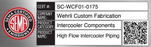 Wehrli Custom Fabrication - WCFab 2019-2024 6.7L Cummins Driver Side 3.5" Intercooler Pipe Kit - WCF100218 - Image 5