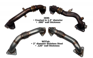 Wehrli Custom Fabrication - WCFab 2017-2026 L5P Duramax Billet Exhaust Manifold & 2" Stainless Up Pipe Kit - WCF100226 - Image 12