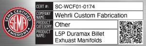 Wehrli Custom Fabrication - WCFab 2017-2026 L5P Duramax Billet Exhaust Manifolds - WCF100373 - Image 11