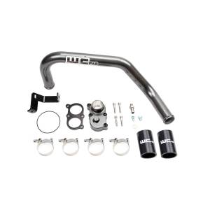 Wehrli Custom Fabrication - WCFab 2006-2010 LBZ/LMM Duramax Top Outlet Billet Thermostat Housing and Upper Coolant Pipe Kit for DUAL CP3 - WCF100424 - Image 1