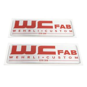 Wehrli Custom Fabrication - WCFab Gel Sticker - WCF100801 (Black)  WCF100804 (Red) - Image 2