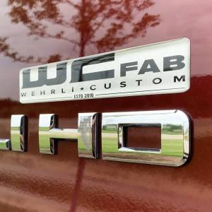 Wehrli Custom Fabrication - WCFab Gel Sticker - WCF100801 (Black)  WCF100804 (Red) - Image 1