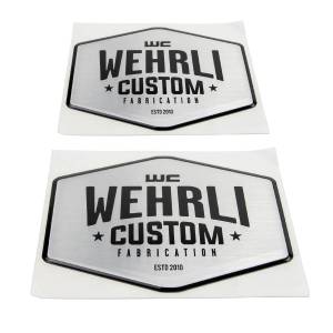 Wehrli Custom Fabrication - WCFab Custom Badge Gel Stickers - WCF100803 (Black)  WCF100806 (Red) - Image 2
