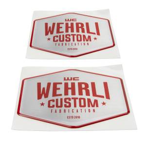 Wehrli Custom Fabrication - WCFab Custom Badge Gel Stickers - WCF100803 (Black)  WCF100806 (Red) - Image 3