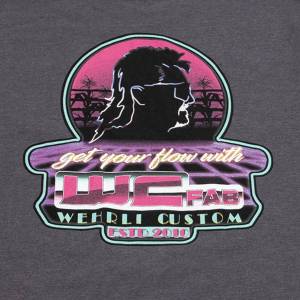Wehrli Custom Fabrication - WCFab Men's T-Shirt - Get Your Flow Grey - WCF100869 - Image 3