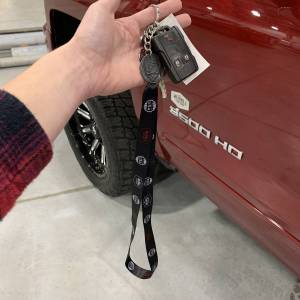 Wehrli Custom Fabrication - WCFab Custom Lanyard - Black, Red & White - WCF100921 - Image 3