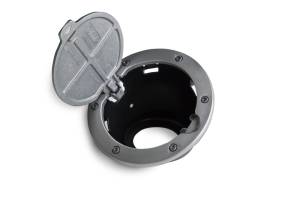 AMP Research - AMP Research 2007-2017 Jeep Wrangler JK 2/4 Door Fuel Door - Brushed - 73000-00A - Image 9