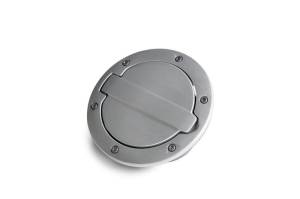 AMP Research - AMP Research 2007-2017 Jeep Wrangler JK 2/4 Door Fuel Door - Brushed - 73000-00A - Image 2